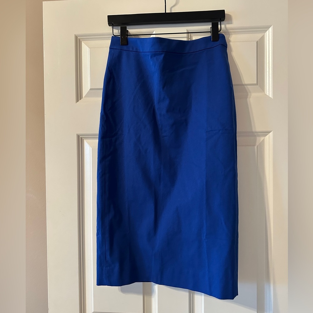 No. 3 Pencil skirt in bi-stretch cotton blend - Picture 3 of 8